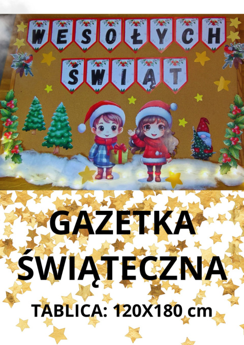 Gazetka BOŻE NARODZENIE z dziećmi -i napis Wesołych Świąt pdf