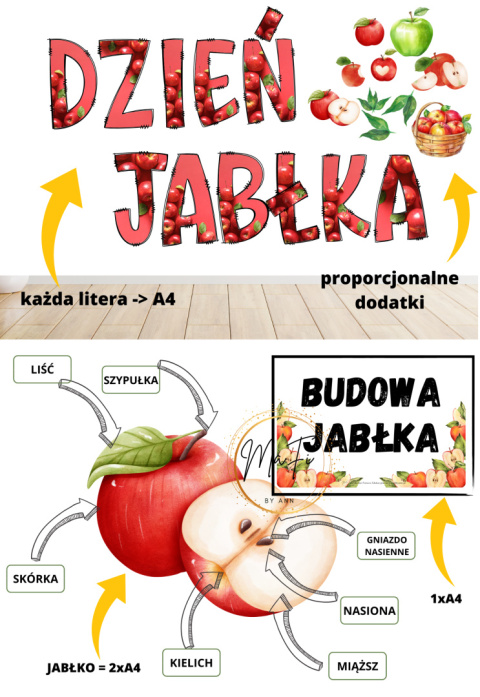 DZIEŃ JABŁKA - zestaw pakiet materiałów jabłko pdf