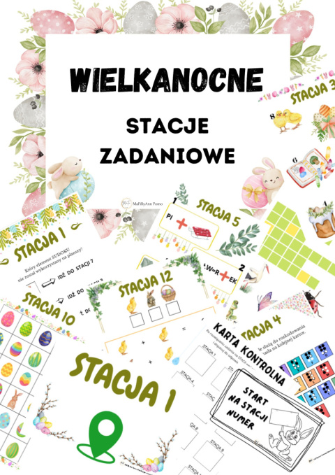 STACJE zadaniowe - WIELKANOC WIELKANOCNE gra terenowa pdf