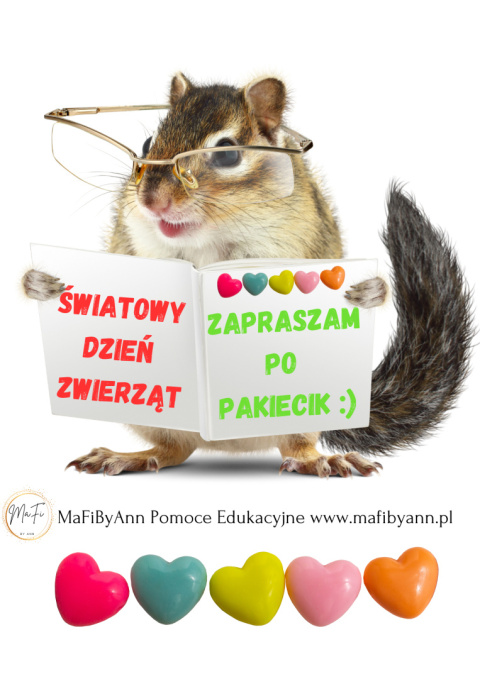 Światowy Dzień ZWIERZĄT - zestaw pakiet pdf